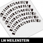 Bicycle Wheels Rim Decal Stickers for LightWeight Meilenstein
